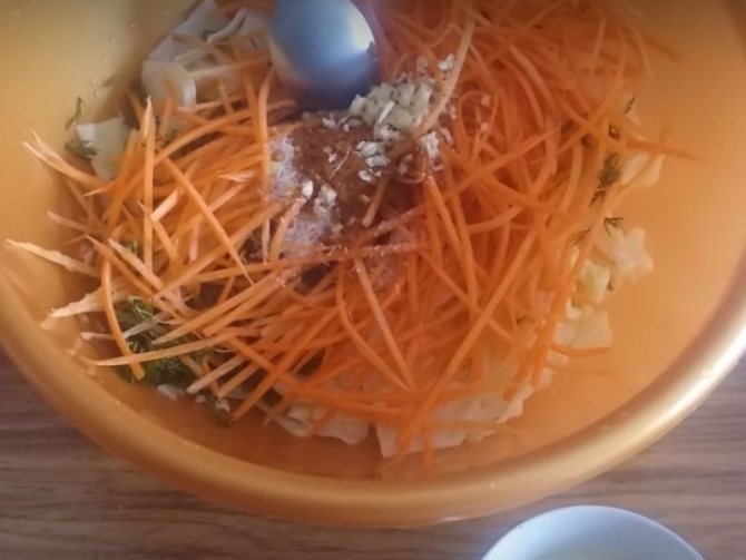 Капуста на терке для корейской моркови