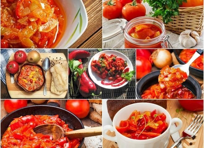 Лечо из болгарского перца с томатной пастой на зиму рецепты