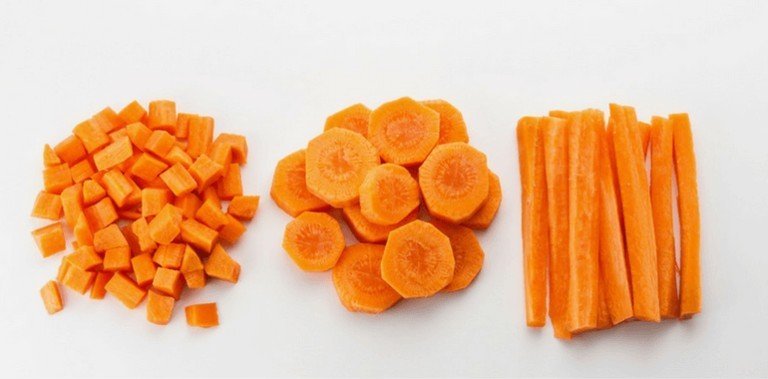 Форма нарезки моркови брусочки