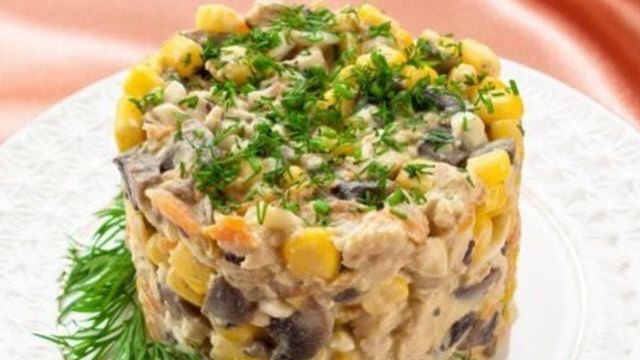 Салат с шампиньонами: рецепты приготовления салатов с грибами шампиньонами